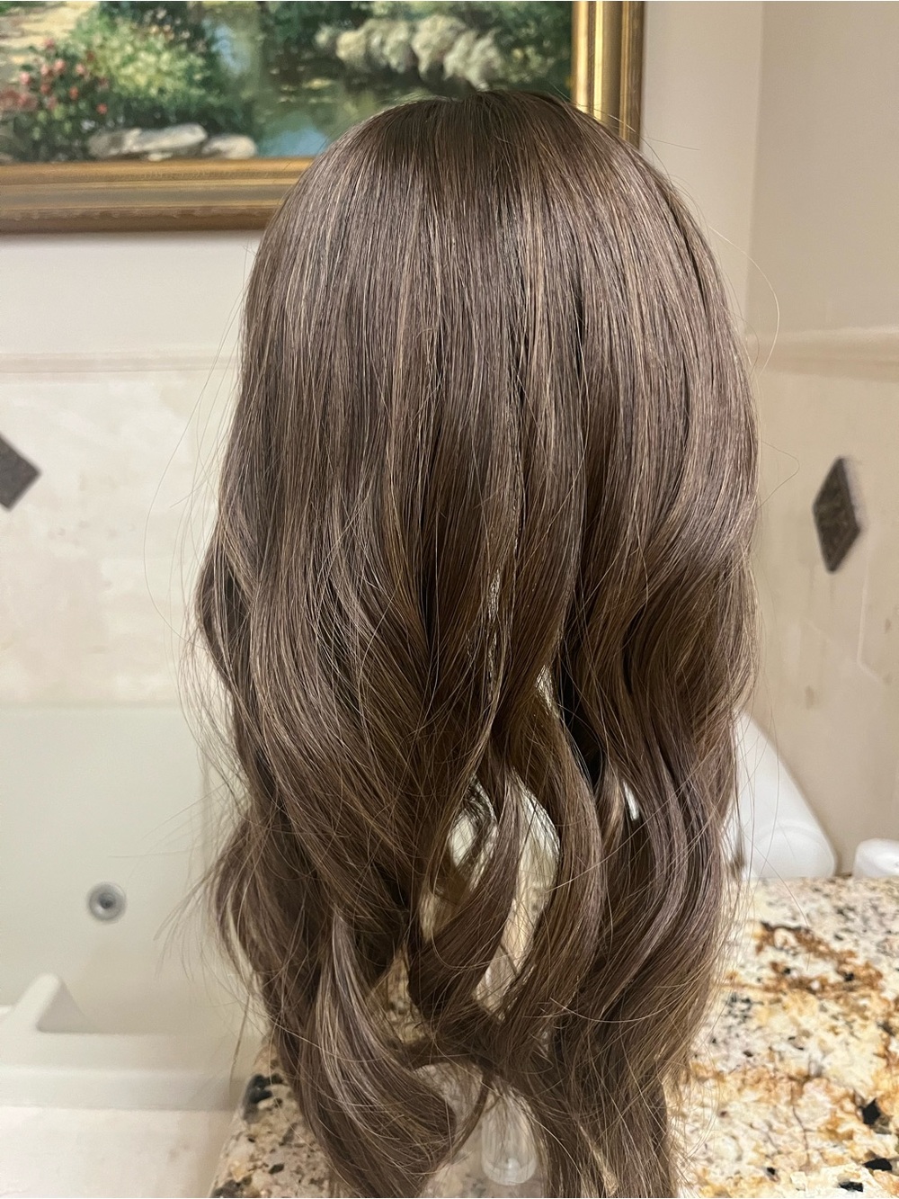 Lusta Silk Topper 18” 8x8 cap. Glazed Truffle - Picture 2 of 8